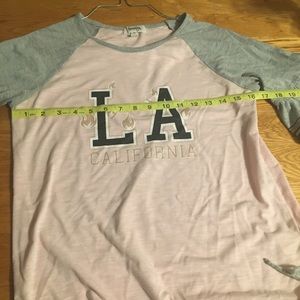 Girls XL Speechless Quarter Sleeve Pink Shirt